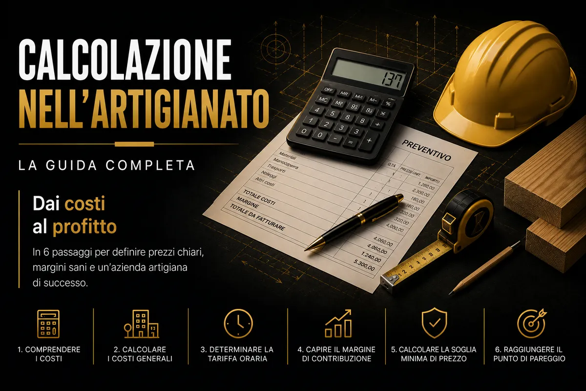 Calcolo dei costi nell'artigianato: la guida completa per preventivi redditizi